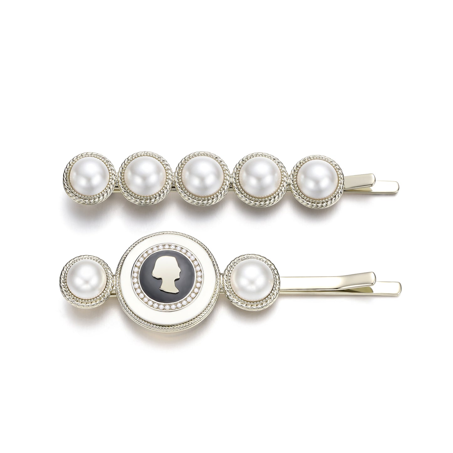 Canadian designer Victoria collection elegant fashion pearl hair clip delicate pair clip side clip bangs clip women